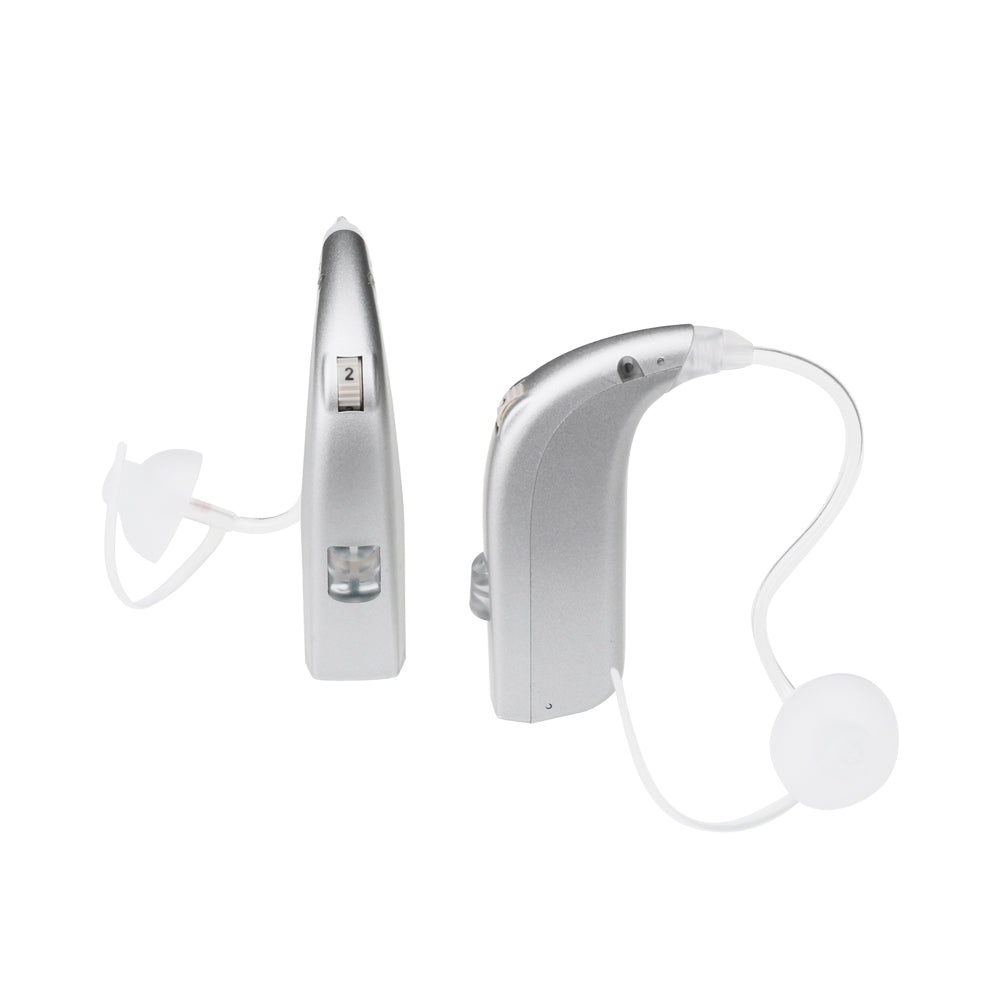 Fisdemo L Bluetooth Self-Fitting FDA-Cleared OTC Adult Hearing Aids-Dual-Core Chip, Bluetooth Streaming for Calls and Music, for Mild to Moderate Hearing Loss