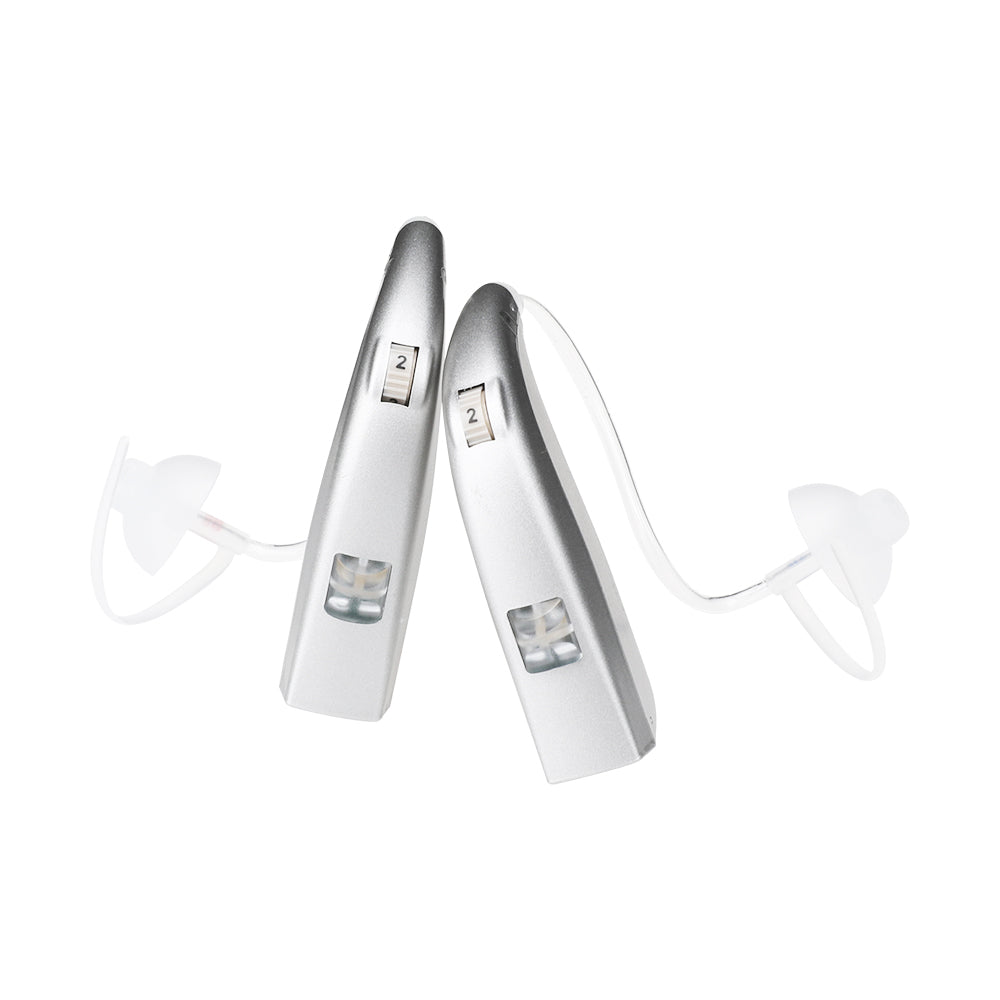 Fisdemo L Bluetooth Self-Fitting FDA-Cleared OTC Adult Hearing Aids-Dual-Core Chip, Bluetooth Streaming for Calls and Music, for Mild to Moderate Hearing Loss