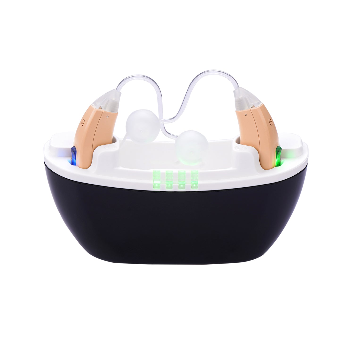 Fisdemo Fort Pro Rechargeable Hearing Aid Behind the Ear with Portable Charger
