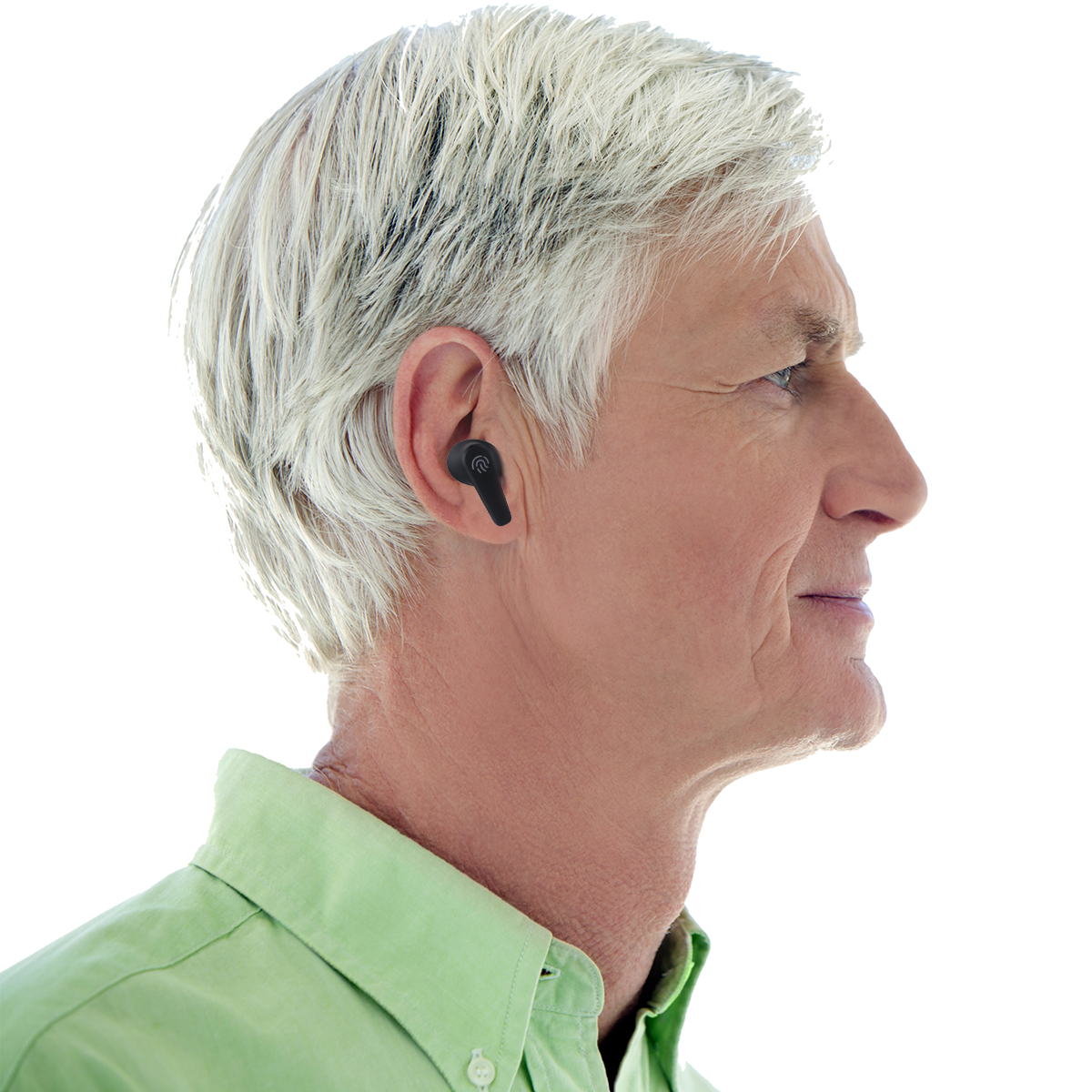 Fisdemo Seven Digital ITE Hearing Aids: Rechargeable, Bluetooth, Self-Fitting & Customizable with APP