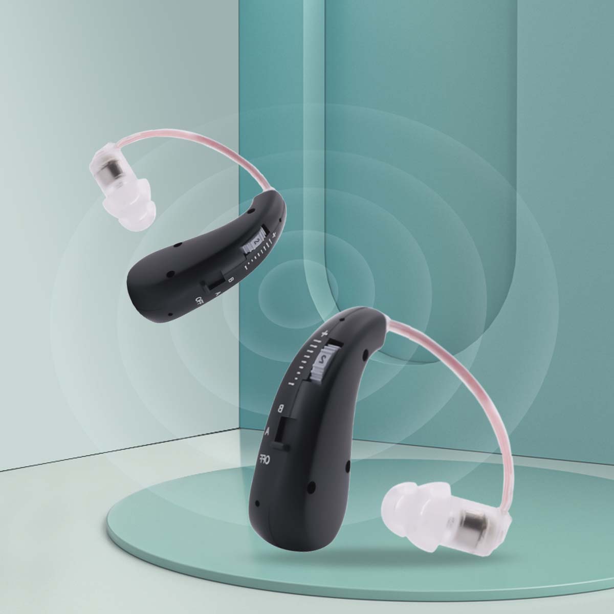 Fisdemo Stone OTC Long-Time Use Clear Sound FDA-Cleared Affordable Hearing Aids