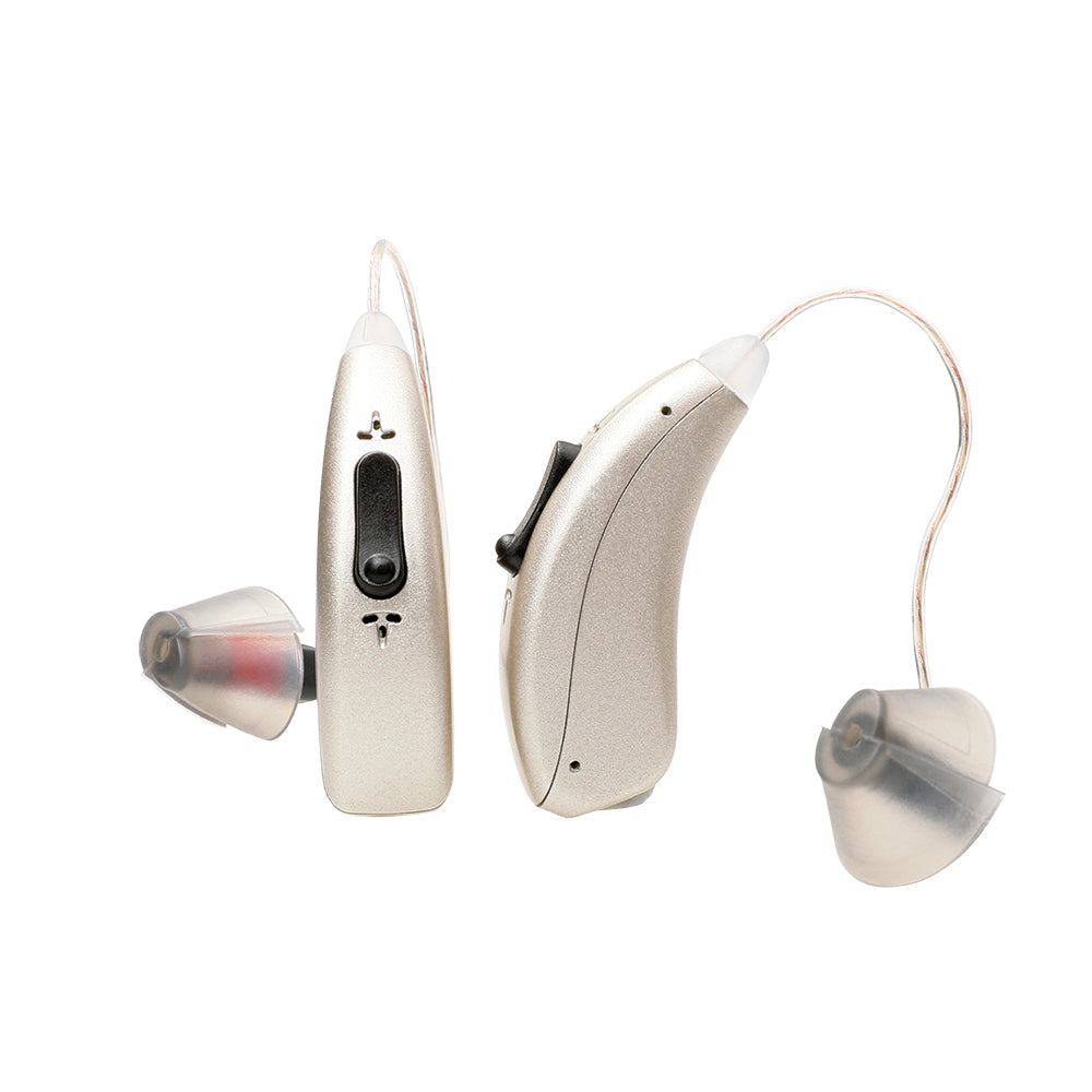 Fisdemo Nature Self-Fitting FDA-Cleared OTC Adult Hearing Aids - Most Nature Sound, Rechargeable, Virtually Invisible Fit for Mild to Moderate Hearing Loss