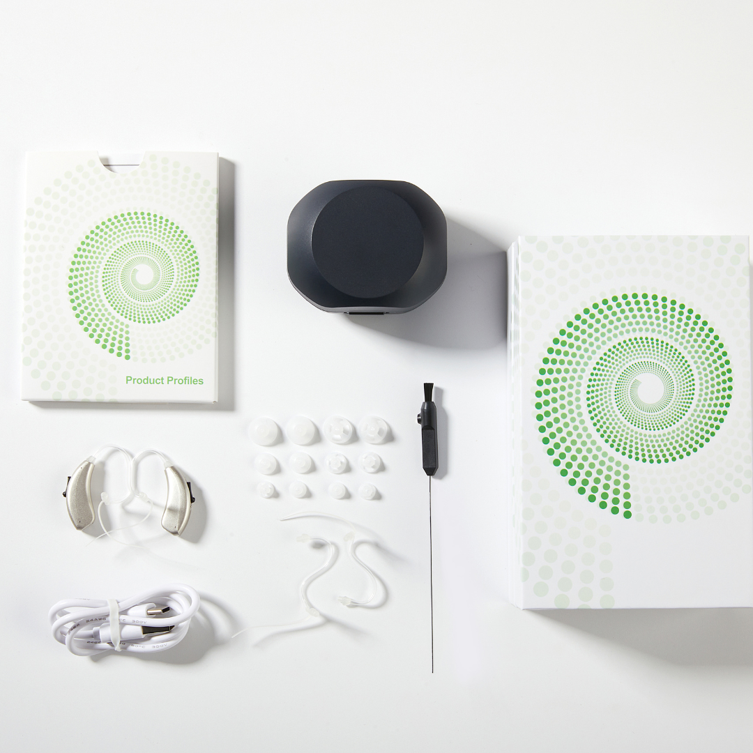 Fisdemo M OTC Rechargeable Hearing Aids for Adults and Seniors with Invisible Fit and All-Day Comfort, Dual Microphone, 12hours Battery Life, Noise Reduction and Nature Sound